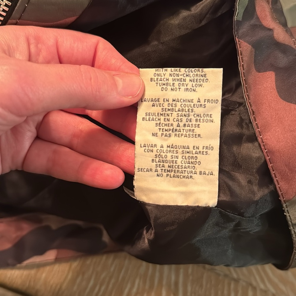 Camo Jacket with Hood, Deep Pockets, & Drawstring Waist - Picture 8 of 8